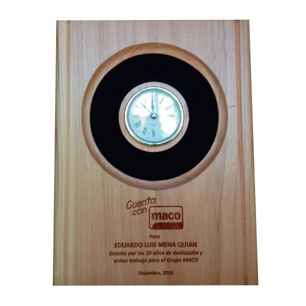 Retablo Felpa con Reloj de 5 cms.