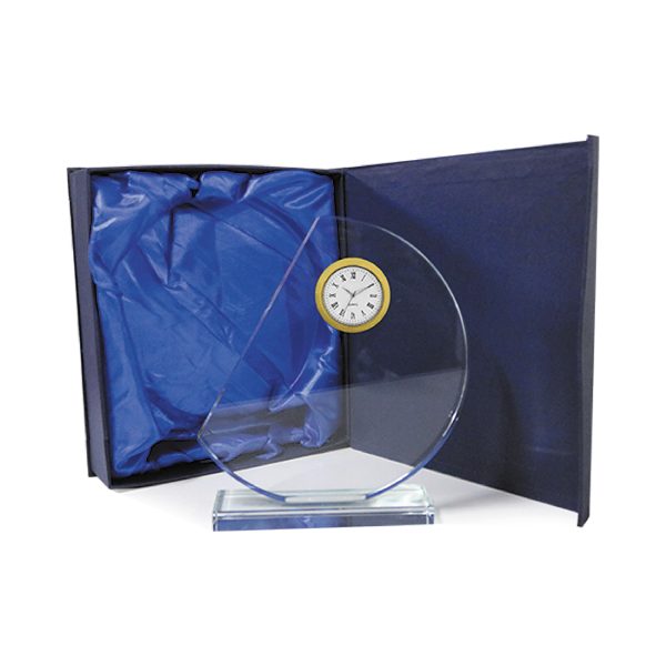 Cristal Media Luna Reloj