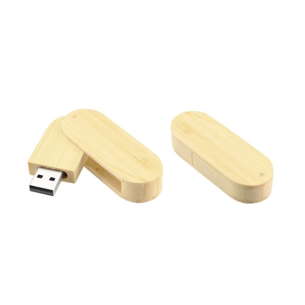 USB Pendrive 4 GB, 100% en Madera de Bamboo