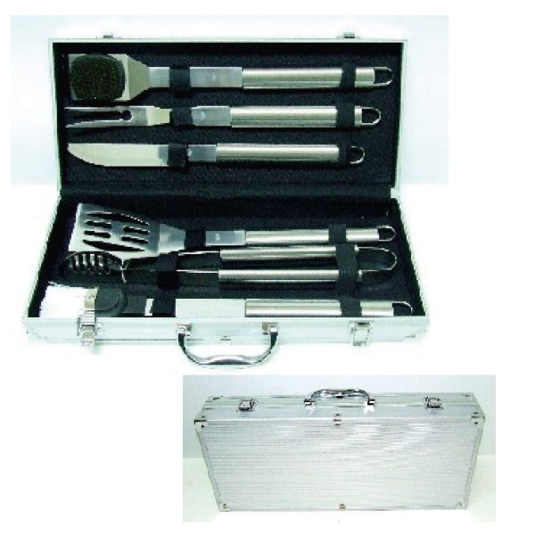 Set Asado en Maleta de Aluminio Grande