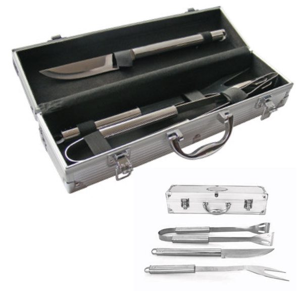 Set Asado en Maleta de Aluminio