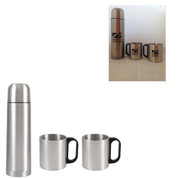 Set Termo + 2 Tazones