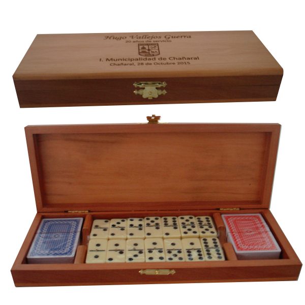Set de Juego Naipe Domino en Caja Raulí