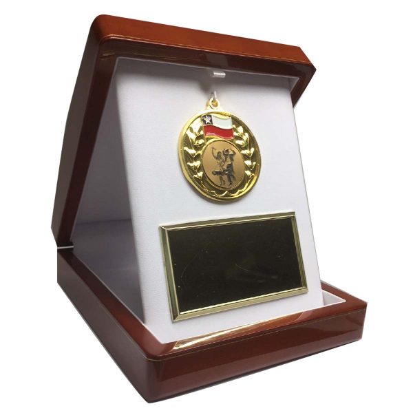 Reconocimiento estuche madera